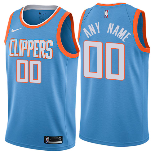Men's Nike Clippers Personalized Swingman Blue NBA City Edition Jersey ...