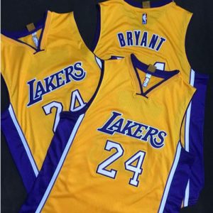 دهون الانف Revolution 30 Lakers #24 Kobe Bryant Yellow Stitched NBA Jersey ... دهون الانف
